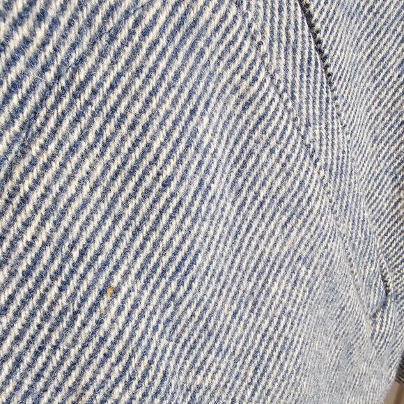 Vintage 90s Woolrich Shirt Jac Mens XXL 2XL Wool Jacket Gray Blue Chore USA Cape - Picture 12 of 15